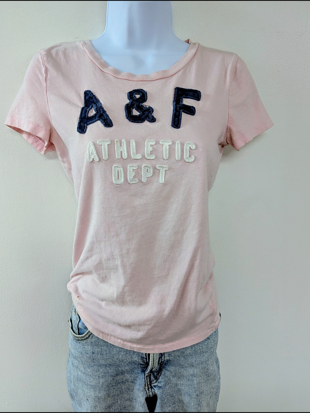 Abercrombie & Fitch Y2K Pink Athletic Dept Short Sleeve Tee